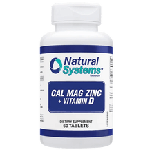 Carregar imagem no visualizador da galeria, Calcium - Magnesium and Zinc with Vitamin D 60 Tablets-  Natural Systems
