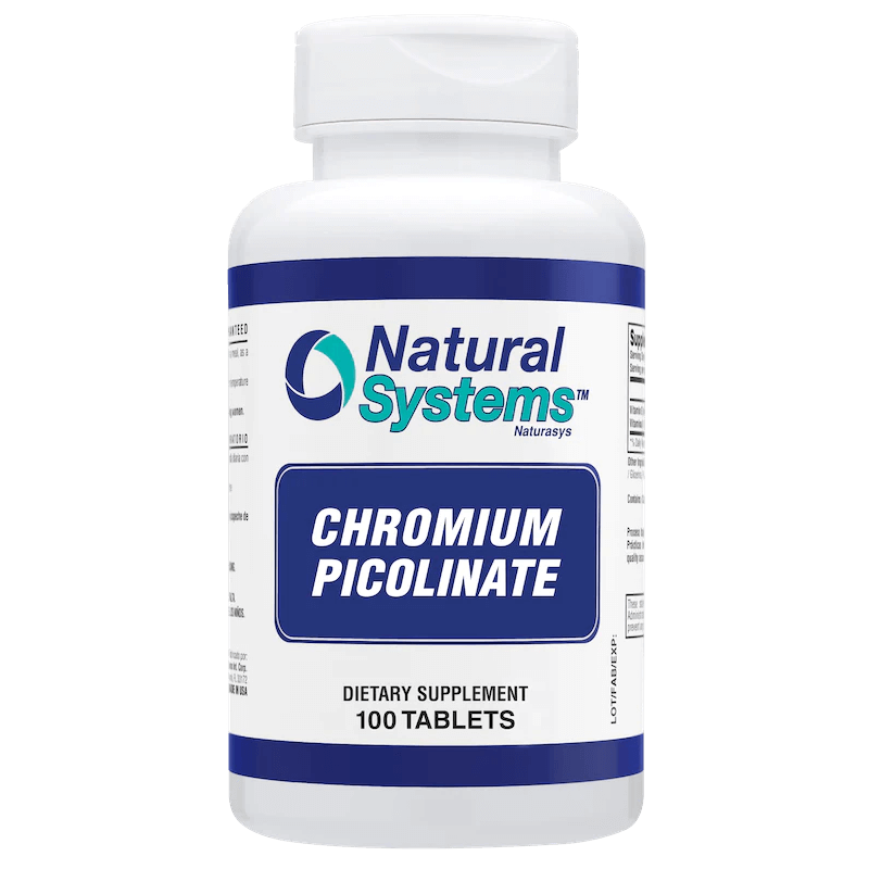 Chromium  Picolinate 200 mcg. 100 Tablets - Natural Systems