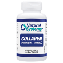 Load image into Gallery viewer, Collagen Hydrolysate and Vitamin C 60 Capsules Natural Systems