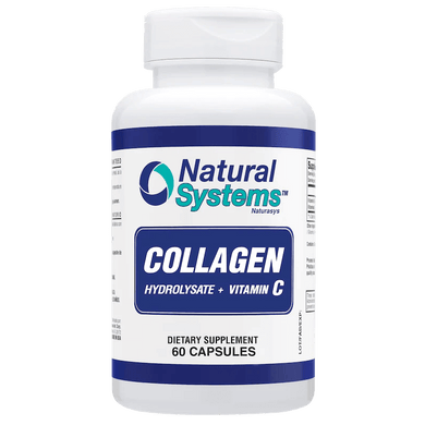 Collagen Hydrolysate and Vitamin C 60 Capsules Natural Systems