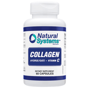 Collagen Hydrolysate and Vitamin C 60 Capsules Natural Systems