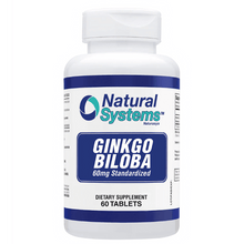Load image into Gallery viewer, Ginkgo Biloba 60 mg. Standarized 60 Tablets - Natural Systems