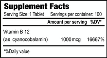 Cargar imagen en el visor de la galería, Vitamin B12 60 Tablets Natural Systems